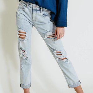 Eunina Frankie Mid Rise Girlfriend Jeans